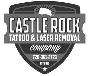 CASTLE ROCK TATTOO & LASER REMOVAL COMPANY 720-361-2723 EST 2015 logo