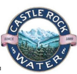 CASTLE ROCK WATER SINCE 1889 logo