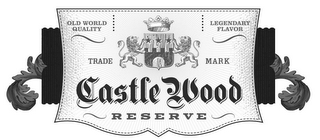 CASTLE WOOD RESERVE OLD WORLD QUALITY LEGENDARY FLAVOR TRADE MARK logo