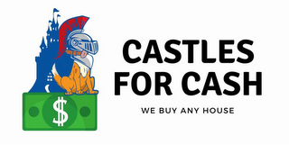 CASTLES FOR CASH WE BUY ANY HOUSE logo