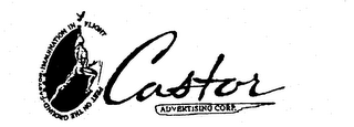 CASTOR ADVERTISING CORP. FEET ON THE GROUND CASTOR 1968 IMAGINATION IN FLIGHT logo