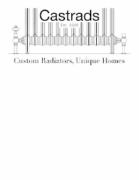 CASTRADS EST. 2006 CUSTOM RADIATORS, UNIQUE HOMES logo