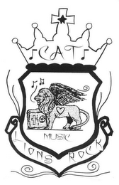 CAT LIONS ROCK MUSIC logo