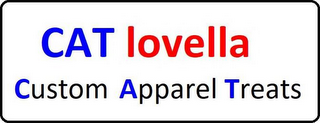 CAT LOVELLA CUSTOM APPAREL TREATS logo