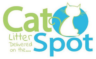 CAT SPOT LITTER DELIVERED  ON THE . . . logo