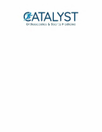 CATALYST ORTHOPAEDICS & SPORTS MEDICINE logo