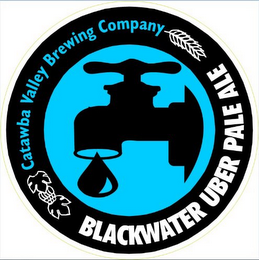 CATAWBA VALLEY BREWING COMPANY BLACKWATER UBER PALE ALE logo