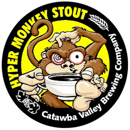 CATAWBA VALLEY BREWING COMPANY, HYPER MONKEY STOUT logo