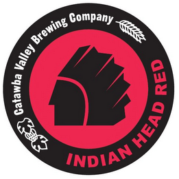 CATAWBA VALLEY BREWING COMPANY INDIAN HEAD RED logo