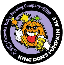 CATAWBA VALLEY BREWING COMPANY KING DON'S PUMPKIN ALE logo