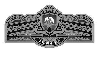 CATCH A FIRE HAND MADE PREMIUM CIGARS logo