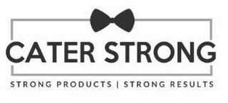 CATER STRONG STRONG PRODUCTS STRONG RESULTS logo