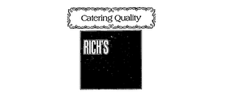 CATERING QUALITY RICH'S logo