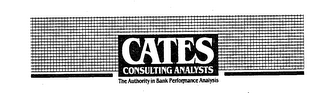 CATES CONSULTING ANALYSTS THE AUTHORITY IN BANK PERFORMANCE ANALYSIS logo