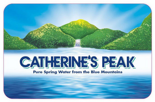 CATHERINE'S PEAK PURE SPRING WATER FROMTHE BLUE MOUNTAINS logo