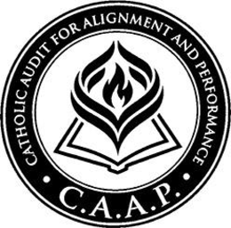CATHOLIC AUDIT FOR ALIGNMENT AND PERFORMANCE C.A.A.P. logo