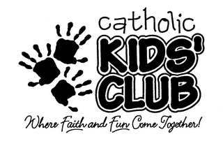 CATHOLIC KIDS' CLUB WHERE FAITH AND FUN COME TOGETHER! logo