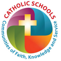 CATHOLIC SCHOOLS COMMUNITIES OF FAITH, KNOWLEDGE AND SERVICE logo