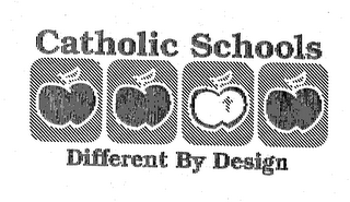 CATHOLIC SCHOOLS DIFFERENT BY DESIGN logo
