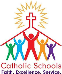 CATHOLIC SCHOOLS FAITH. EXCELLENCE. SERVICE logo
