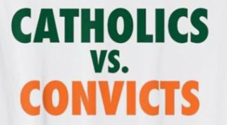 CATHOLICS VS. CONVICTS logo