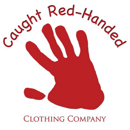 CAUGHT RED-HANDED CLOTHING COMPANY logo