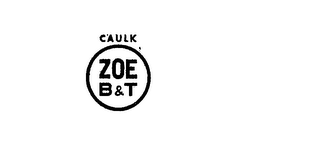 CAULK ZOE B & T logo