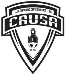 CAUSA CLUB DEPORTIVO CENTROAMERICA U.S.A EST. 2015 logo
