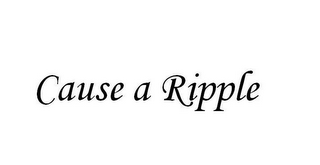 CAUSE A RIPPLE logo