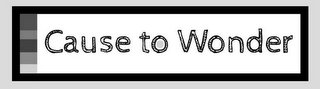CAUSE TO WONDER logo