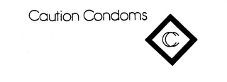 CAUTION CONDOMS CC logo