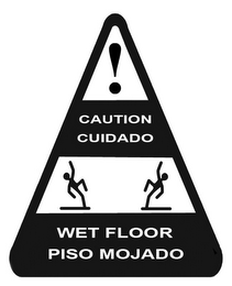 CAUTION CUIDADO WET FLOOR PISO MOJADO logo