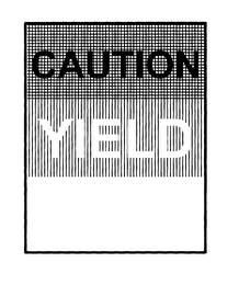 CAUTION YIELD logo