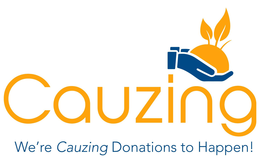 CAUZING WE'RE CAUZING DONATIONS TO HAPPEN! logo