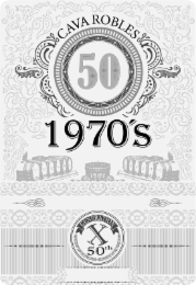 CAVA ROBLES 1970'S 50 GENERATION 50TH logo