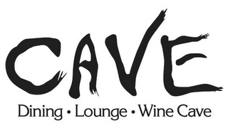 CAVE DINING · LOUNGE · WINE CAVE logo