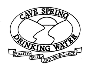 CAVE SPRING DRINKING WATER QUALITY TASTE AND EXCELLENCE logo