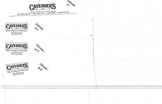 CAVENDER'S WHERE COWBOYS GET THEIR BOOTS! logo