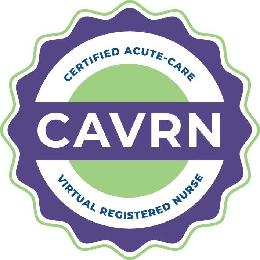 CAVRN CERTIFIED ACUTE-CARE VIRTUAL REGISTERED NURSE logo