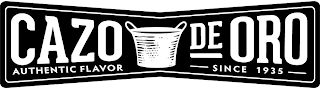 CAZO DE ORO AUTHENTIC FLAVOR SINCE 1935 logo