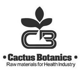 CB · CACTUS BOTANICS · RAW MATERIALS FOR HEALTH INDUSTRY logo