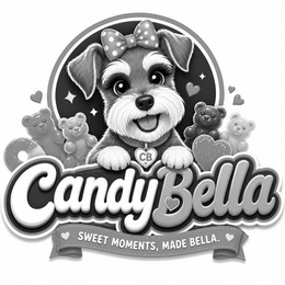 CB CANDY BELLA SWEET MOMENTS, MADE BELLA. logo