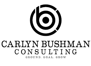 CB CARLYN BUSHMAN CONSULTING GROUND. GOAL. GROW logo
