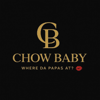 CB CHOW BABY WHERE DA PAPAS AT? logo