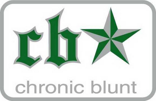 CB CHRONIC BLUNT logo