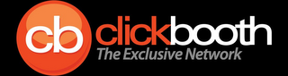 CB CLICKBOOTH THE EXCLUSIVE NETWORK logo