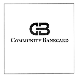 CB COMMUNITY BANKCARD logo