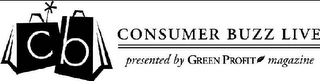 CB CONSUMER BUZZ LIVE PRESENTED BY GREEN PROFIT MAGAZINE logo