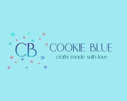 CB COOKIE BLUE CRAFTS MADE WITH LOVE logo