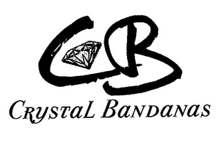 CB CRYSTAL BANDANAS logo